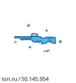 Gun icon design vector . Стоковая иллюстрация, агентство Ingram Publishing / Фотобанк Лори