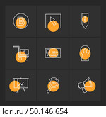 seo , technology , internet , flags , computer , icon, vector, design,  flat,  collection, style, creative,  icons , ui , user interface , cart , shopping , online , . Стоковая иллюстрация, агентство Ingram Publishing / Фотобанк Лори