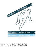Crime Scene Icon. Shadow Reflection Design. Vector Illustration. Стоковая иллюстрация, агентство Ingram Publishing / Фотобанк Лори