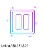media music pause icon vector design. Стоковая иллюстрация, агентство Ingram Publishing / Фотобанк Лори