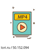 file files mp4 icon vector design. Стоковая иллюстрация, агентство Ingram Publishing / Фотобанк Лори