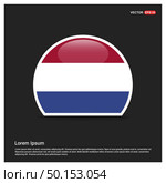 Netherland flags design vector. Стоковая иллюстрация, агентство Ingram Publishing / Фотобанк Лори