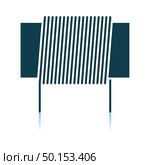 Inductor Coil Icon. Shadow Reflection Design. Vector Illustration. Стоковая иллюстрация, агентство Ingram Publishing / Фотобанк Лори