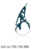 Icon Of Pear. Shadow Reflection Design. Vector Illustration. Стоковая иллюстрация, агентство Ingram Publishing / Фотобанк Лори