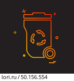 Trash icon design vector. Стоковая иллюстрация, агентство Ingram Publishing / Фотобанк Лори