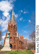Luther Place Memorial Church in Washington DC around Logan Circle. Стоковое фото, агентство Ingram Publishing / Фотобанк Лори