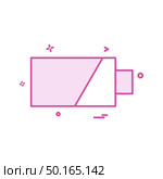 battery icon vector design. Стоковая иллюстрация, агентство Ingram Publishing / Фотобанк Лори