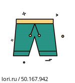 Cloth pent trouser underwear icon design vector. Стоковая иллюстрация, агентство Ingram Publishing / Фотобанк Лори