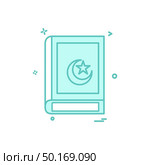 Holy Quran icon design vector. Стоковая иллюстрация, агентство Ingram Publishing / Фотобанк Лори