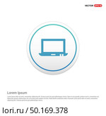 Laptop Icon Hexa White Background icon template - Free vector icon. Стоковая иллюстрация, агентство Ingram Publishing / Фотобанк Лори