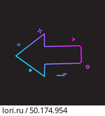 Left icon design vector. Стоковая иллюстрация, агентство Ingram Publishing / Фотобанк Лори