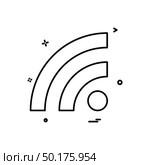 Wifi icon design vector. Стоковая иллюстрация, агентство Ingram Publishing / Фотобанк Лори