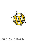Wordpress icon design vector. Стоковая иллюстрация, агентство Ingram Publishing / Фотобанк Лори