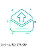 Upload icon design vector. Стоковая иллюстрация, агентство Ingram Publishing / Фотобанк Лори