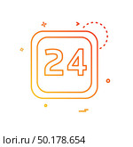 24 Date Calender icon design vector. Стоковая иллюстрация, агентство Ingram Publishing / Фотобанк Лори