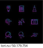 internet , signals , sports , setting , ideas ,travel , money , envelope , bulb, search ,compass , meter ,message , icon, vector, design,  flat,  collection, style, creative,  icons. Стоковая иллюстрация, агентство Ingram Publishing / Фотобанк Лори