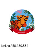 tiger puma animal label badge. Стоковая иллюстрация, агентство Ingram Publishing / Фотобанк Лори