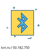 Bluetooth icon design vector. Стоковая иллюстрация, агентство Ingram Publishing / Фотобанк Лори