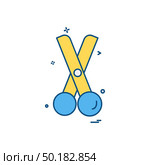 Scissor icon design vector. Стоковая иллюстрация, агентство Ingram Publishing / Фотобанк Лори