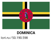 Dominica falg design vector. Стоковая иллюстрация, агентство Ingram Publishing / Фотобанк Лори