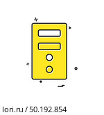 cpu computer motherboard electronic icon vector design. Стоковая иллюстрация, агентство Ingram Publishing / Фотобанк Лори
