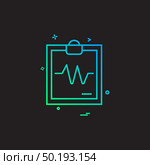 ECG report icon design vector . Стоковая иллюстрация, агентство Ingram Publishing / Фотобанк Лори