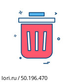 Bin  dustbin  full  garbage  recycle trash icon vector design. Стоковая иллюстрация, агентство Ingram Publishing / Фотобанк Лори