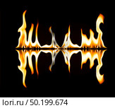 fire isolated on black background. Стоковое фото, агентство Ingram Publishing / Фотобанк Лори