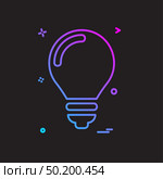 Bulb icon design vector. Стоковая иллюстрация, агентство Ingram Publishing / Фотобанк Лори