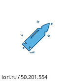 ammo bullet military  icon vector design. Стоковая иллюстрация, агентство Ingram Publishing / Фотобанк Лори