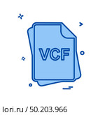 VCF file type  icon design vector. Стоковая иллюстрация, агентство Ingram Publishing / Фотобанк Лори