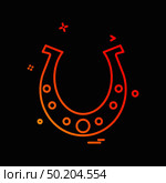 Horse shoe icon design vector. Стоковая иллюстрация, агентство Ingram Publishing / Фотобанк Лори