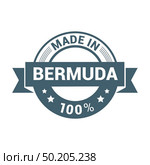Bermuda stamp design vector. Стоковая иллюстрация, агентство Ingram Publishing / Фотобанк Лори