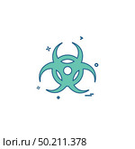 Bio Hazard Icon vector design. Стоковая иллюстрация, агентство Ingram Publishing / Фотобанк Лори