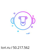 Monkey icon design vector. Стоковая иллюстрация, агентство Ingram Publishing / Фотобанк Лори