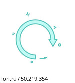 Refresh icon design vector. Стоковая иллюстрация, агентство Ingram Publishing / Фотобанк Лори