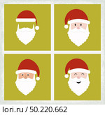 Santa clause icon set vector. Стоковая иллюстрация, агентство Ingram Publishing / Фотобанк Лори