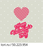 Happy Valentine’s day , Illustration of love, Valentine’s day set. Greeting card, poster, flyer, banner design. Стоковое фото, агентство Ingram Publishing / Фотобанк Лори
