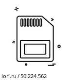 Sim card icon design vector. Стоковая иллюстрация, агентство Ingram Publishing / Фотобанк Лори