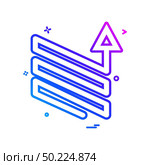 arrow downs up ups icon vector design. Стоковая иллюстрация, агентство Ingram Publishing / Фотобанк Лори