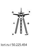 Aeroplane icon design vector. Стоковая иллюстрация, агентство Ingram Publishing / Фотобанк Лори