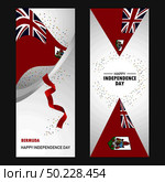 Bermuda Happy independence day Confetti Celebration Background Vertical Banner set. Стоковая иллюстрация, агентство Ingram Publishing / Фотобанк Лори