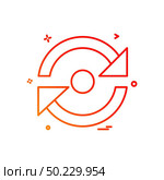 Refresh icon design vector. Стоковая иллюстрация, агентство Ingram Publishing / Фотобанк Лори
