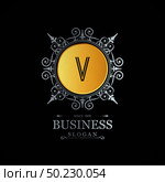 Alphabetic logo design with elegent design and typography vector. Стоковая иллюстрация, агентство Ingram Publishing / Фотобанк Лори