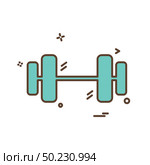 Dumbell icon design vector. Стоковая иллюстрация, агентство Ingram Publishing / Фотобанк Лори
