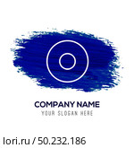 Disc Icon - Blue watercolor background. Стоковая иллюстрация, агентство Ingram Publishing / Фотобанк Лори