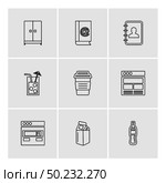 user interface , buttons , application , multimedia , speaker, sound , mute , clock , menu , paper pin , bin  , next , back , icon, vector, design,  flat,  collection, style, creative,  icons. Стоковая иллюстрация, агентство Ingram Publishing / Фотобанк Лори