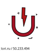 magnet  power icon vector design. Стоковая иллюстрация, агентство Ingram Publishing / Фотобанк Лори