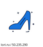 Ladies sandal icon design vector . Стоковая иллюстрация, агентство Ingram Publishing / Фотобанк Лори