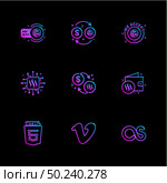 html 5 , vimeo , lastfm ,Nexus , nxs , crypto , currency , crypto cuurency , money , exchange , coin , dollar , graph , icon, vector, design,  flat,  collection, style, creative,  icons. Стоковая иллюстрация, агентство Ingram Publishing / Фотобанк Лори